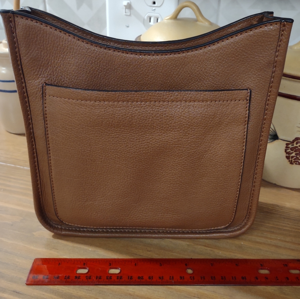 J.Jill Tan Leather Crossbody with Three Interchangeable Shoulder Straps